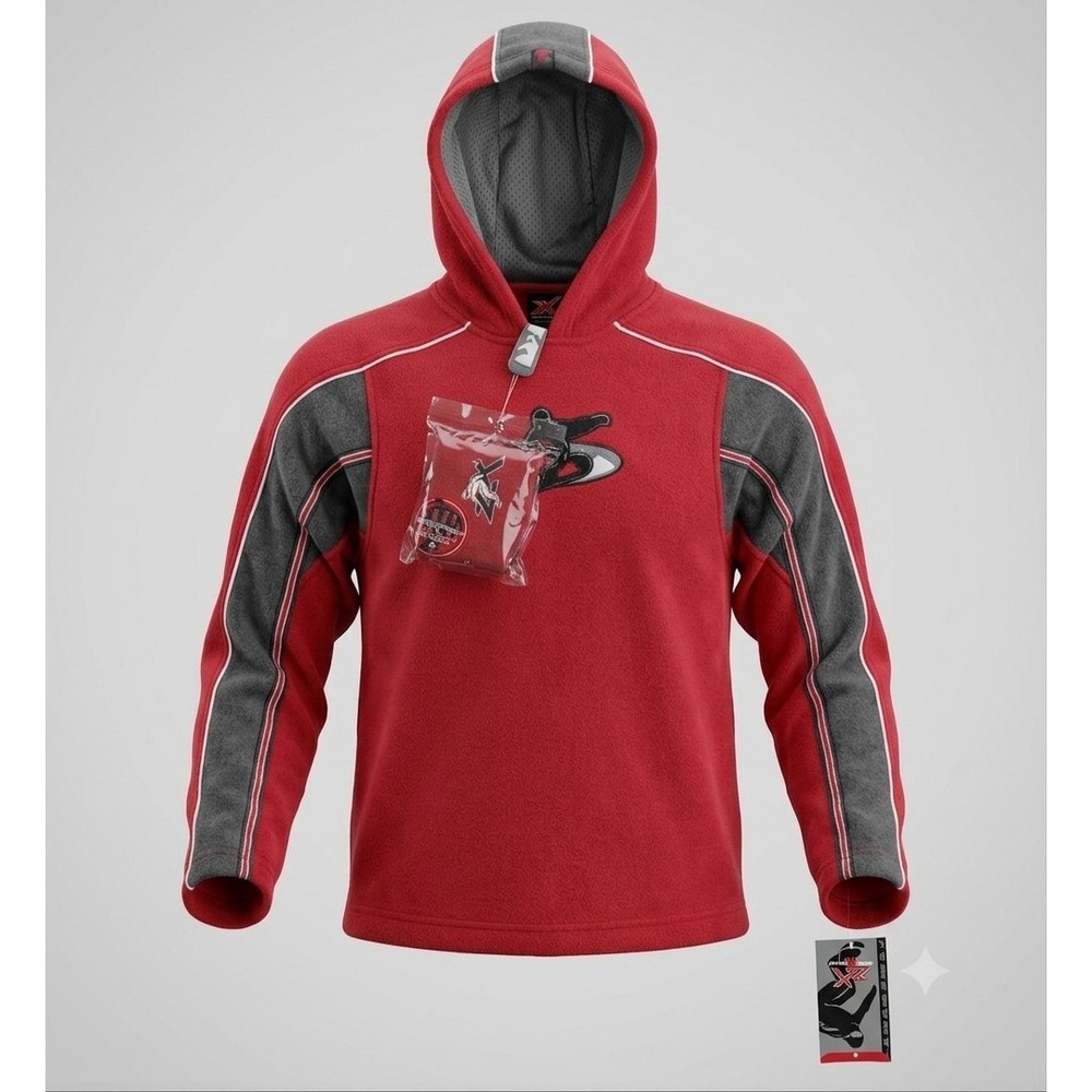 ZeroXposure 569196 Crimson Snowboarding Hoodie w Head Band NWT. Size Kids S (8)
